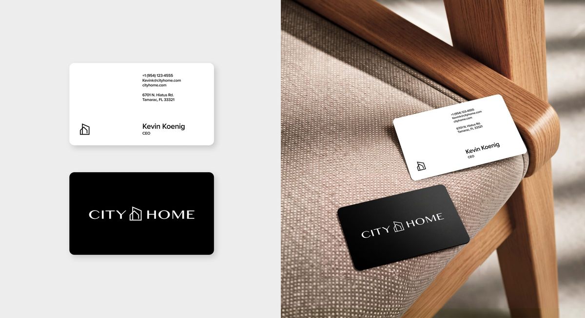 CITY HOME business cards