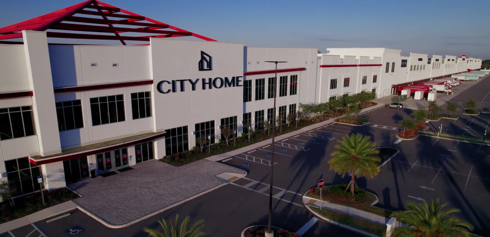 Aerial view of a CITY HOME showroom